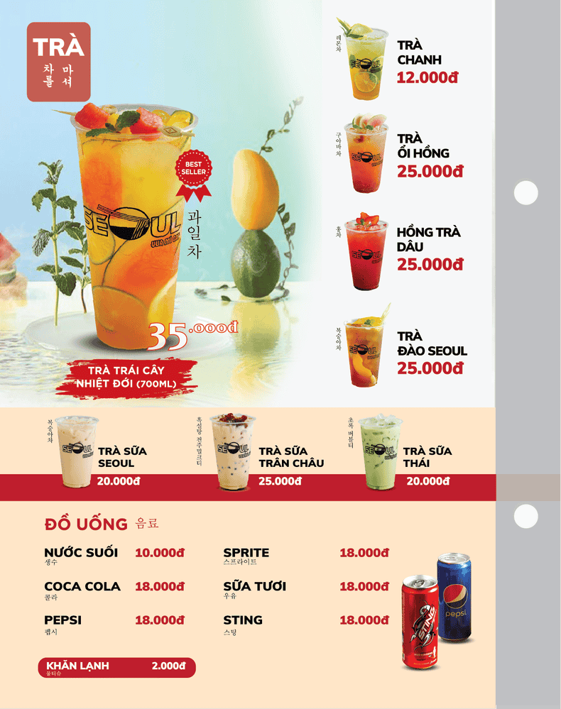 Menu SEOUL Hà Tĩnh trang 15