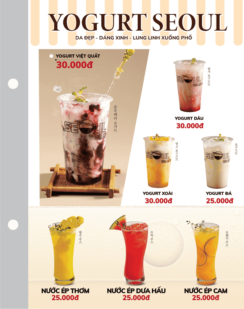 Menu SEOUL Hà Tĩnh trang 16