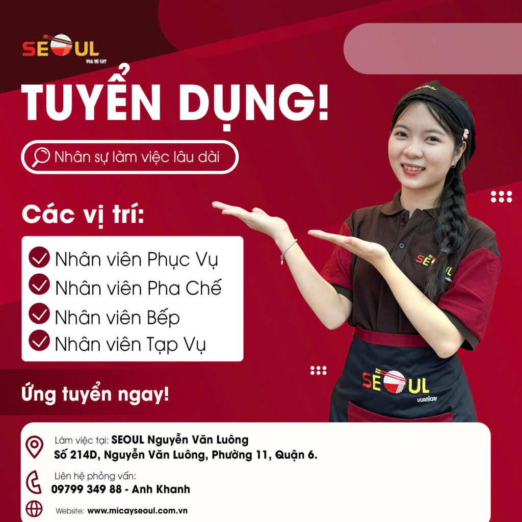 SEOUL NGUYỄN VĂN LUÔNG TUYỂN DỤNG