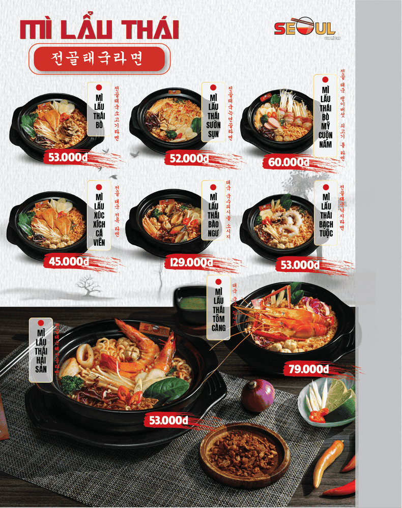Menu SEOUL Eakar trang 3