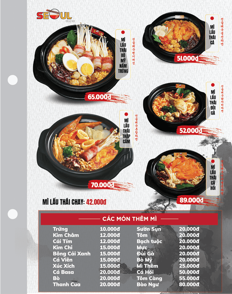 Menu SEOUL Eakar trang 4