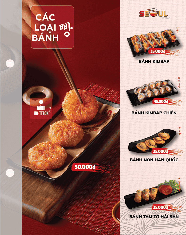 Menu SEOUL Eakar trang 8
