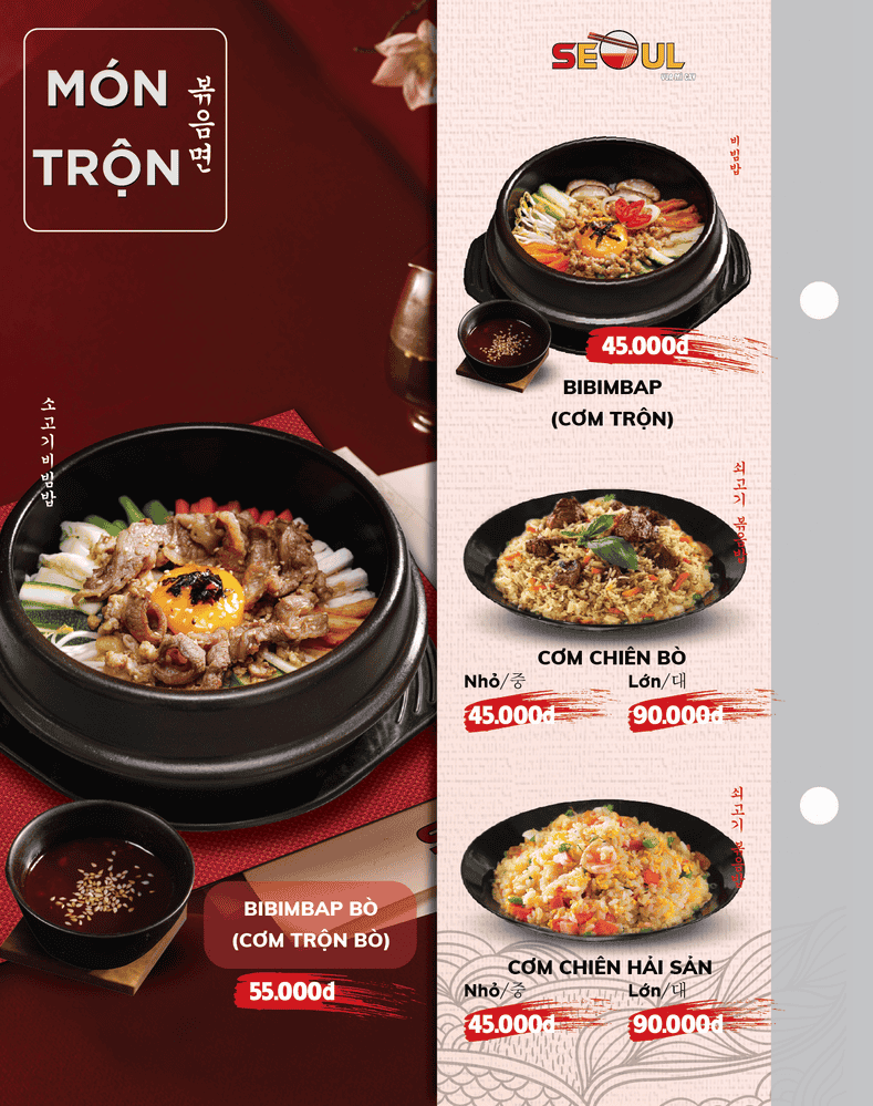 Menu SEOUL Eakar trang 9