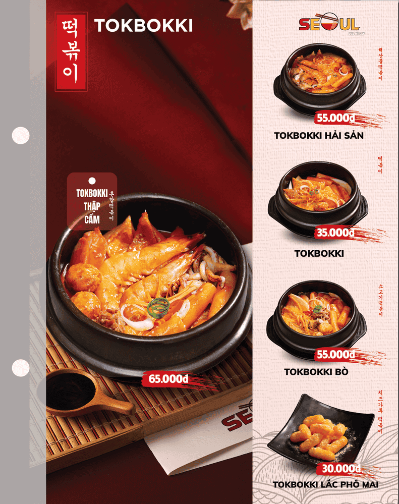 Menu SEOUL Eakar trang 12