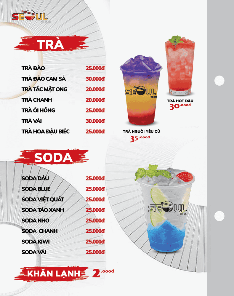 Menu SEOUL Eakar trang 17