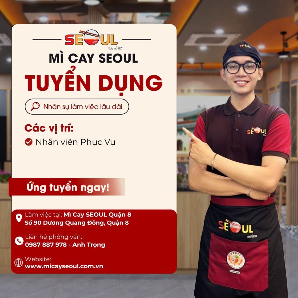 SEOUL QUẬN 8 TUYỂN DỤNG
