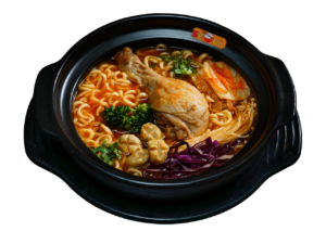 Mì kim chi đùi gà