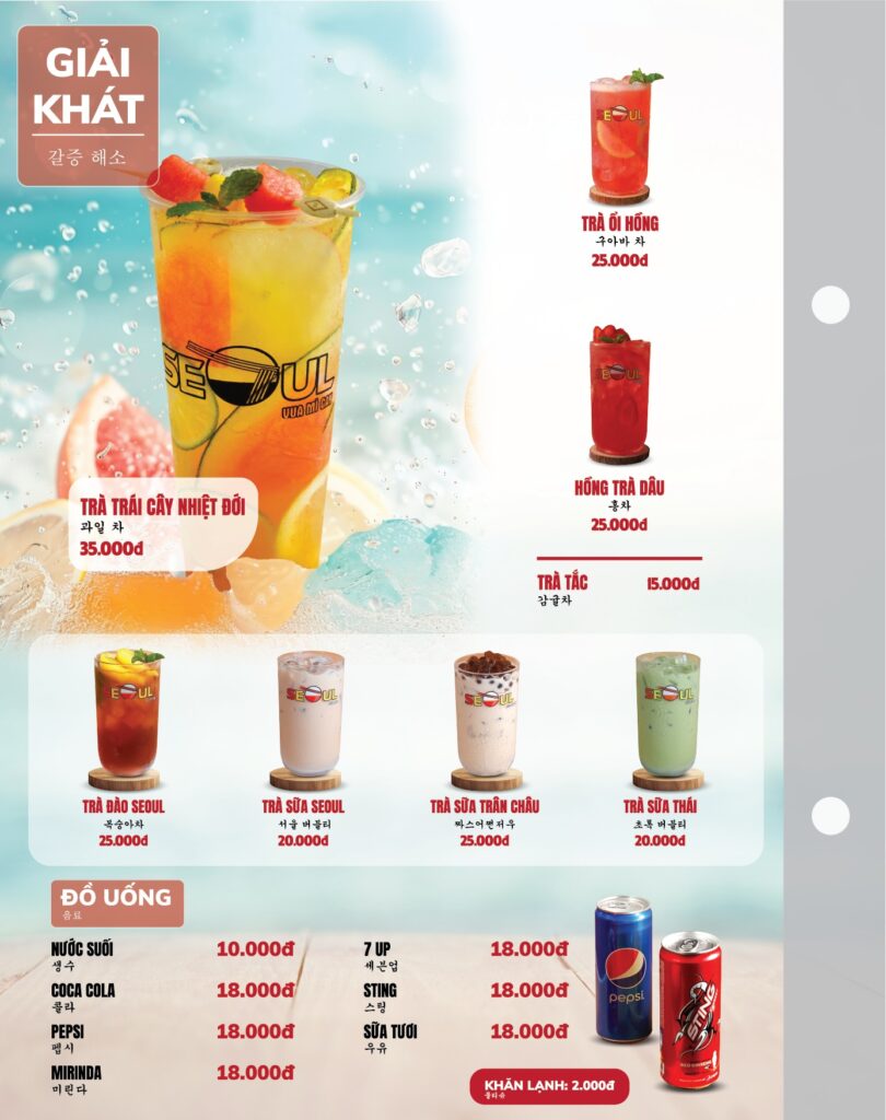 Menu SEOUL Dầu Giây trang 15