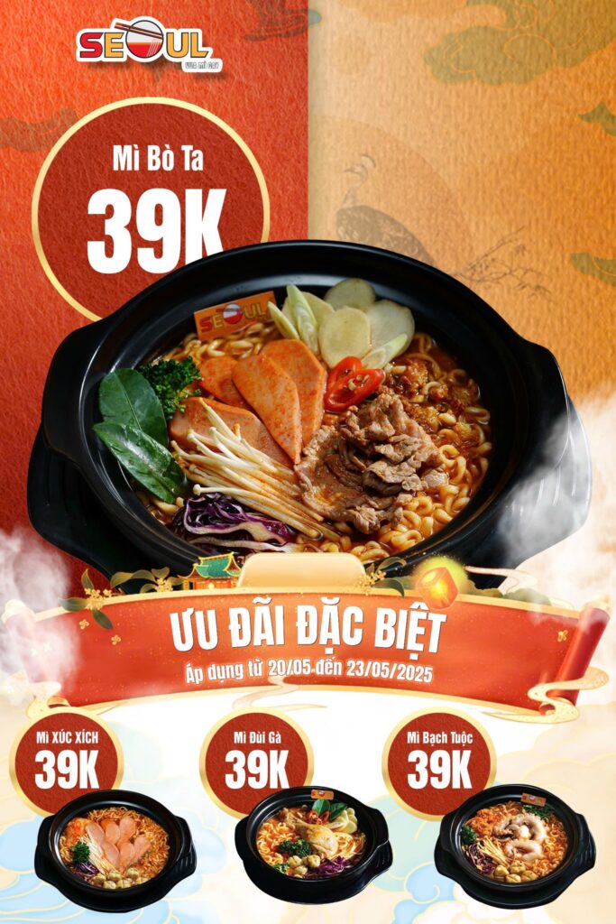 Mở tiệc chào hè – ưu đãi cực mê! SEOUL Bình Tân