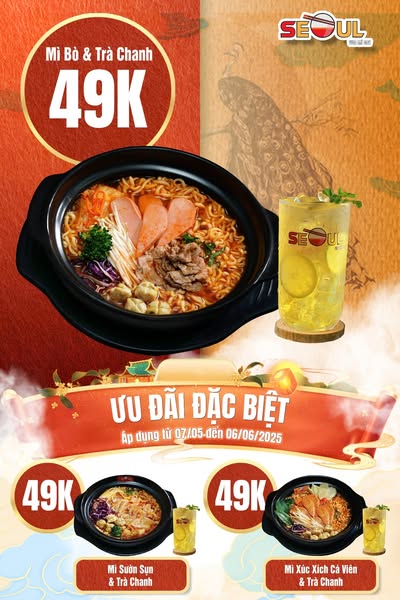 Ưu đãi phủ phê – ăn uống no nê SEOUL Hàng Giấy