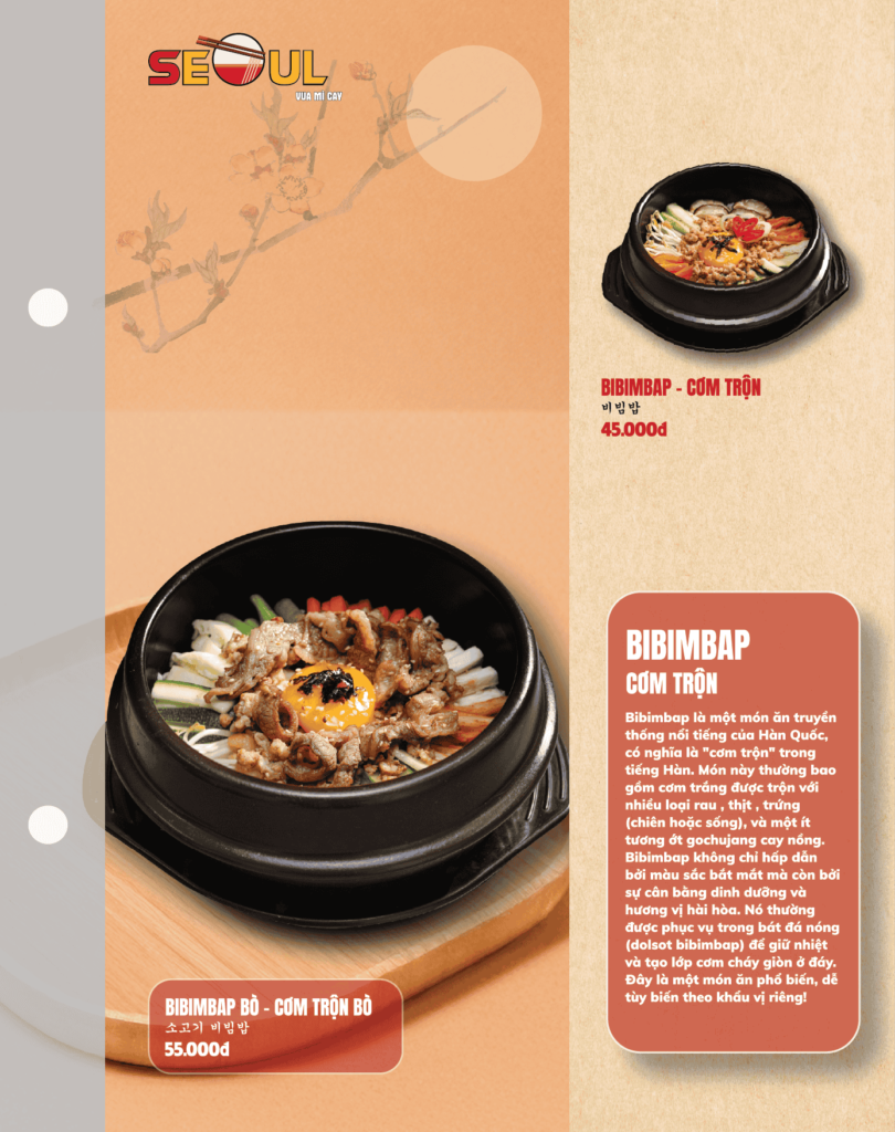 Menu SEOUL Thạch Hòa trang 11