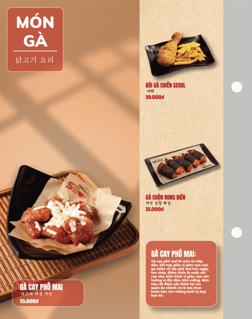 Menu SEOUL Thạch Hòa trang 13