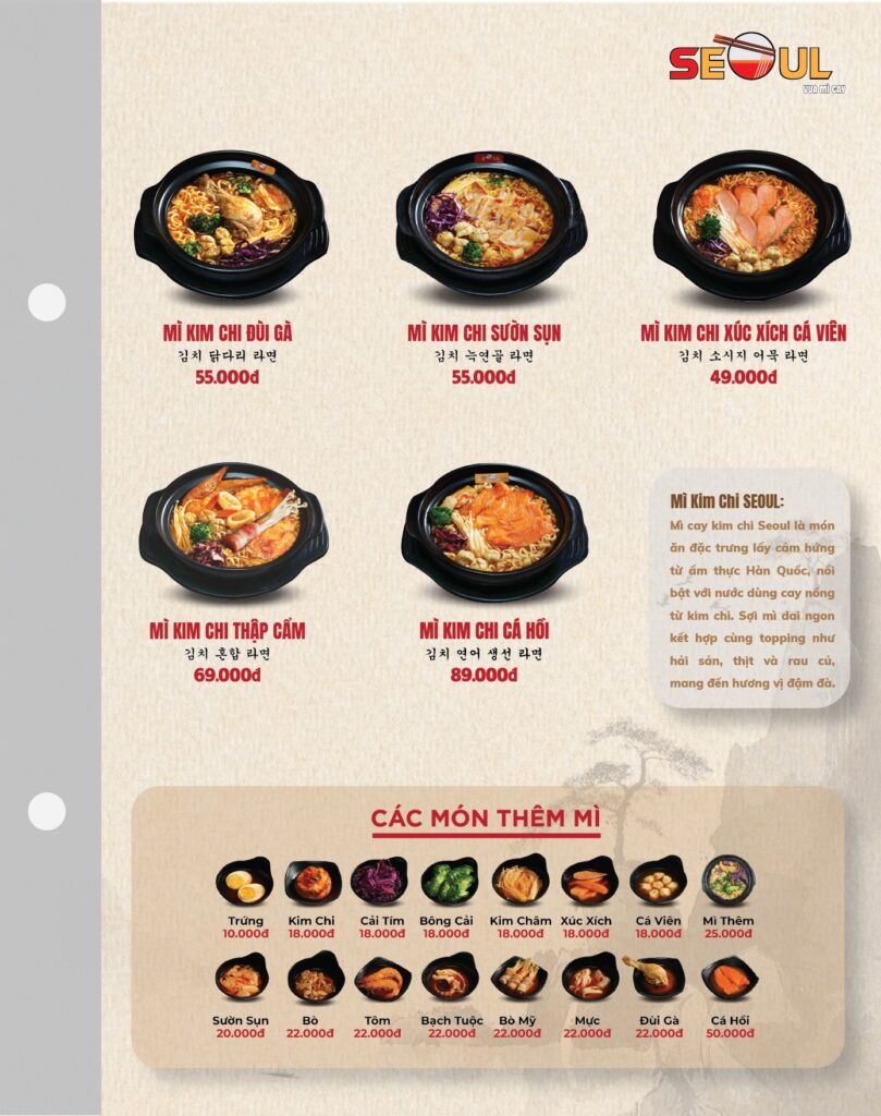 Menu SEOUL Nha Trang-CN4 trang 2