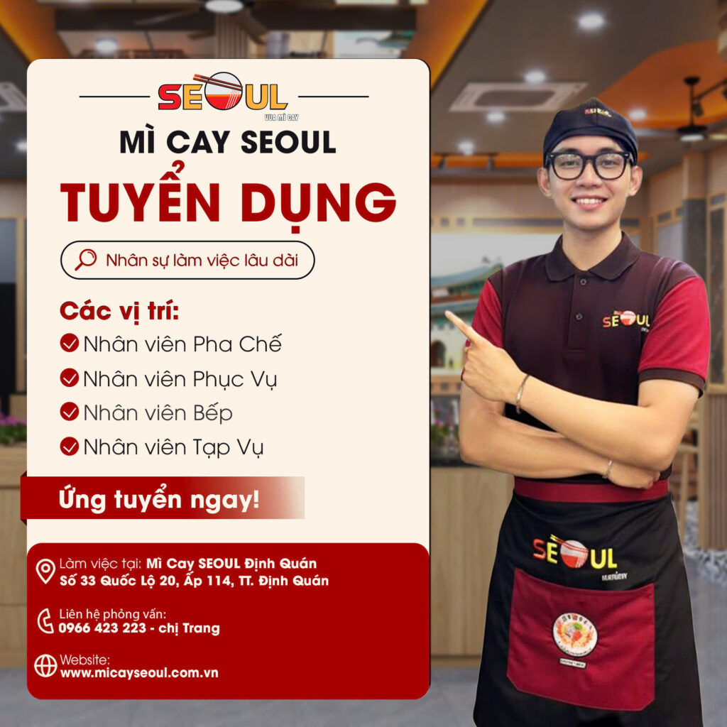 SEOUL ĐỊNH QUÁN TUYỂN DỤNG