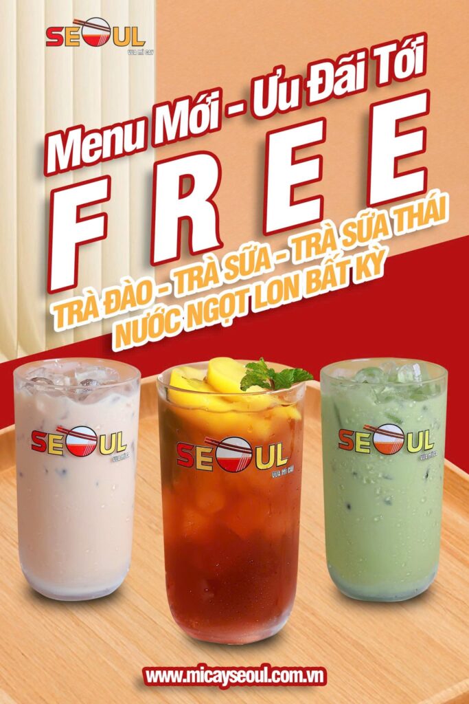 Menu mới – ưu đãi tới SEOUL Đông Hòa