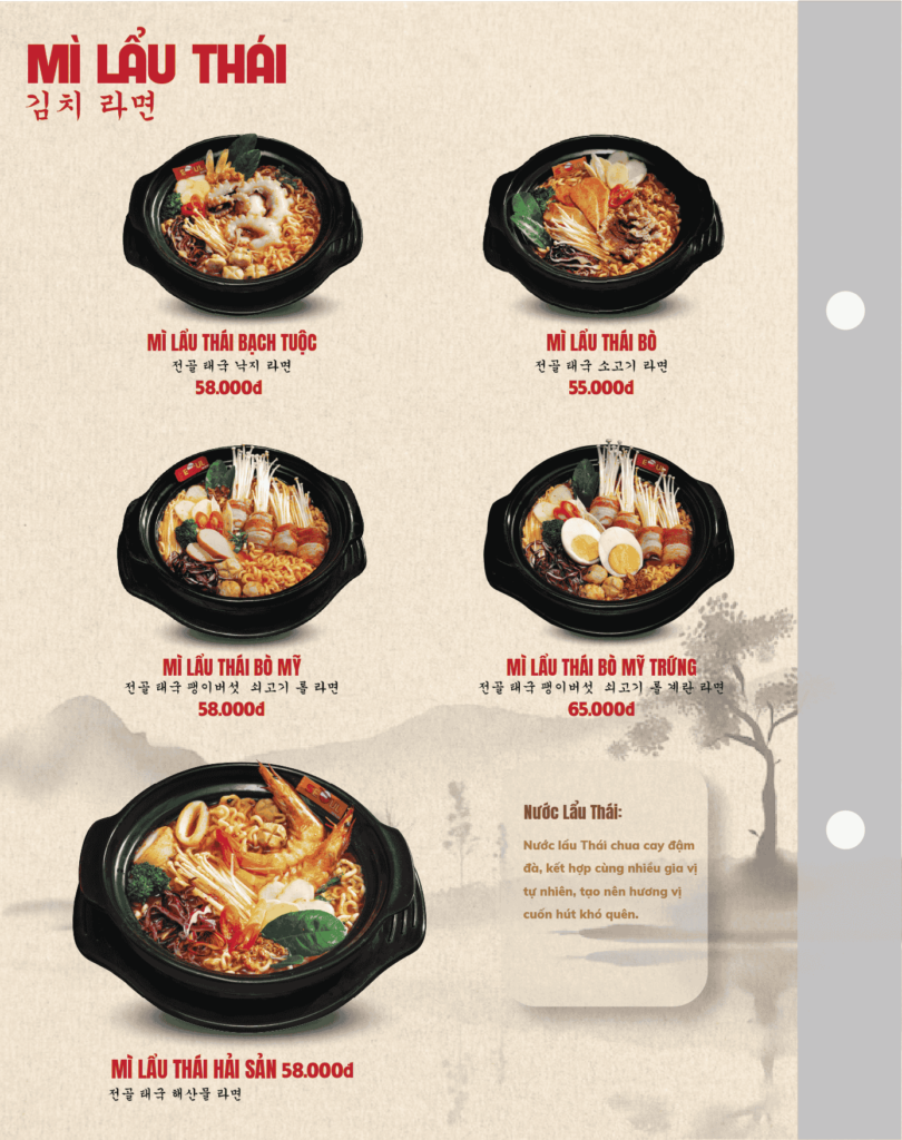 Menu SEOUL Bình Tân trang 3