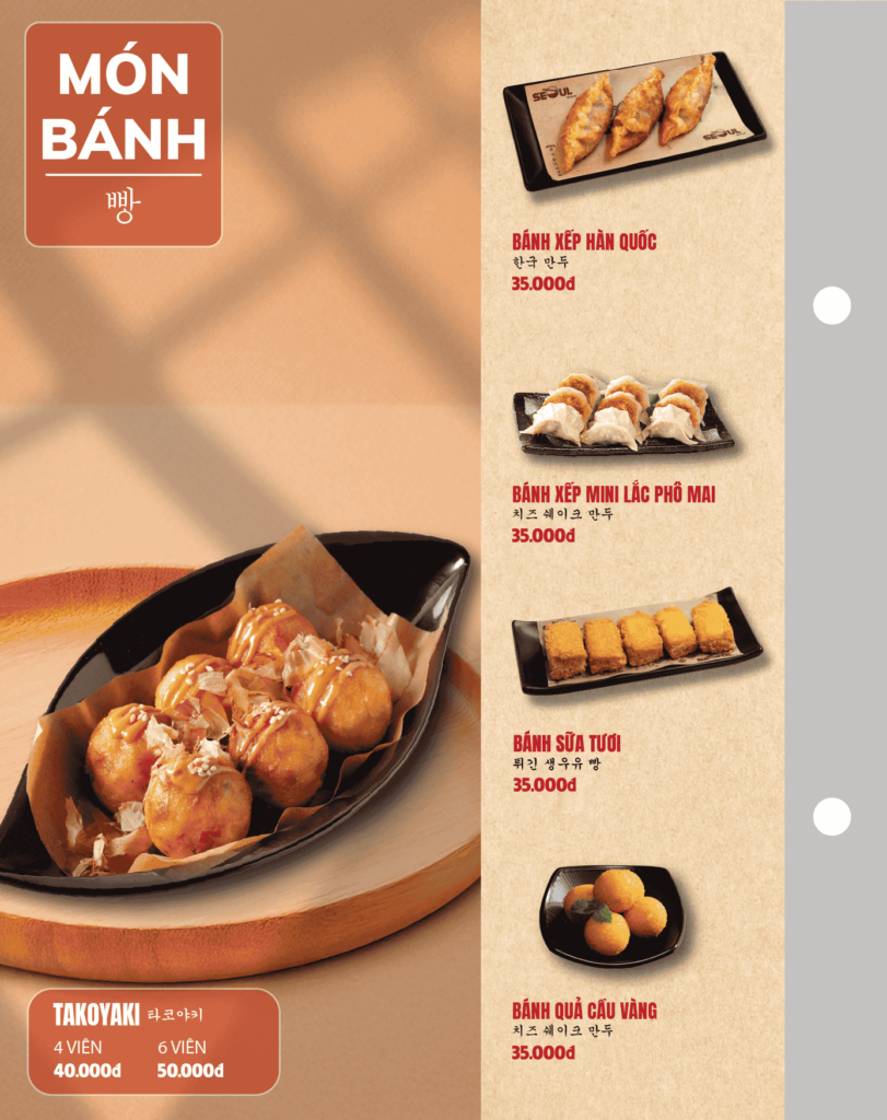 Menu SEOUL Bình Tân trang 7