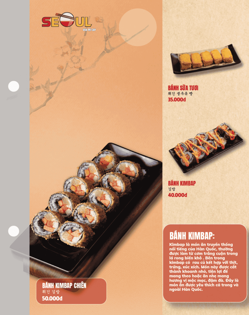 Menu SEOUL Cao Lãnh trang 8