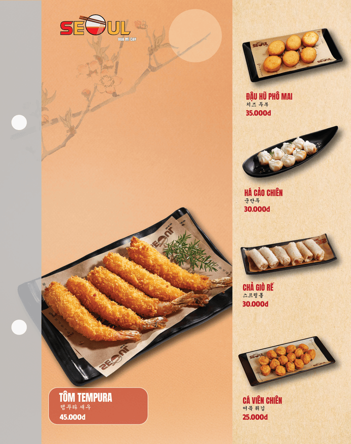 Menu SEOUL Bông Giấy trang 14