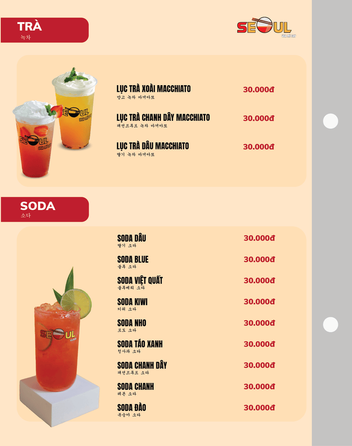 Menu SEOUL Nguyễn Duy Trinh trang 17