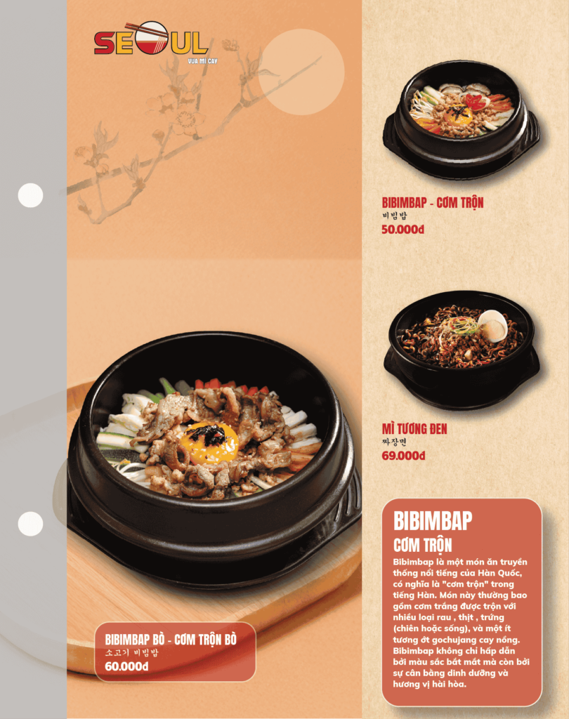 Menu SEOUL Bảo Lộc trang 11