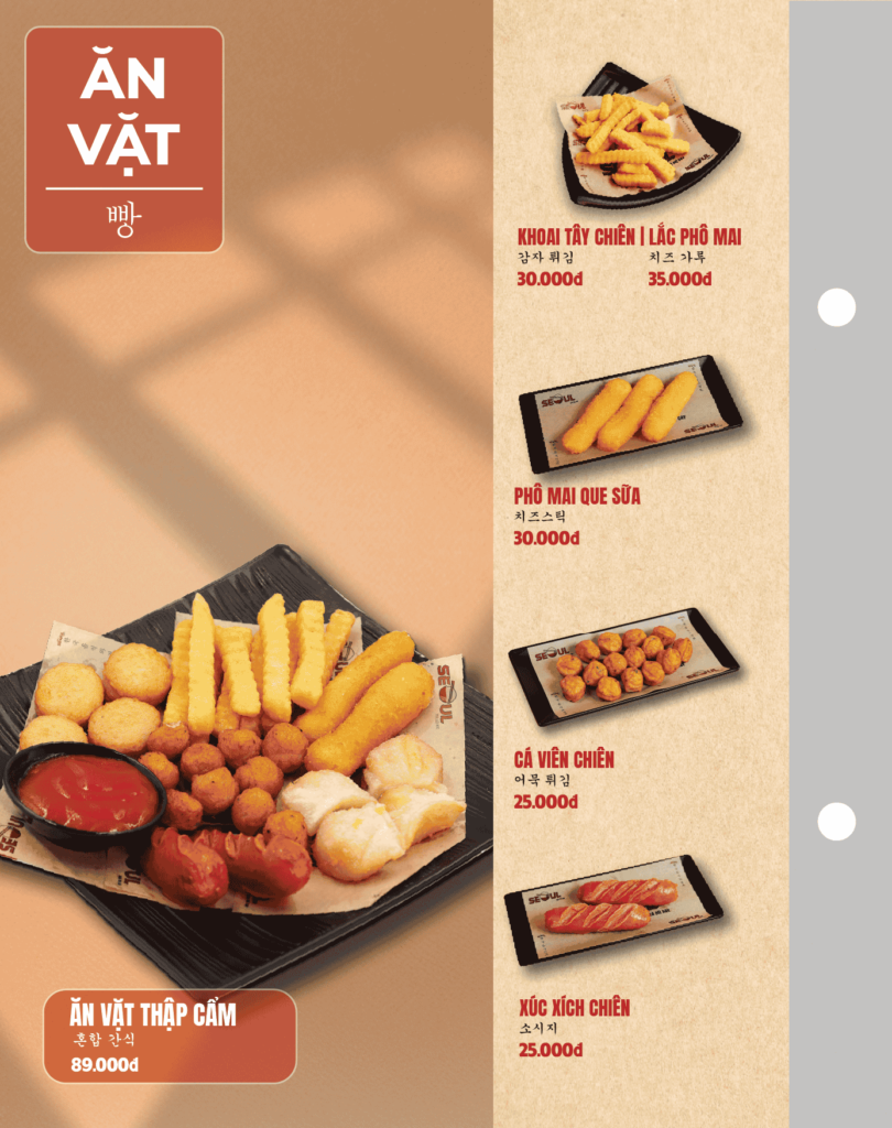 Menu SEOUL Bảo Lộc trang 14