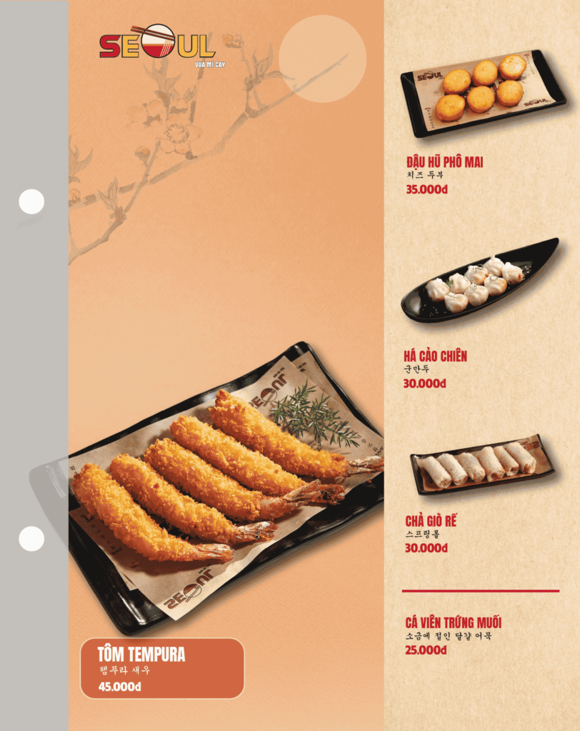 Menu SEOUL Bảo Lộc trang 15