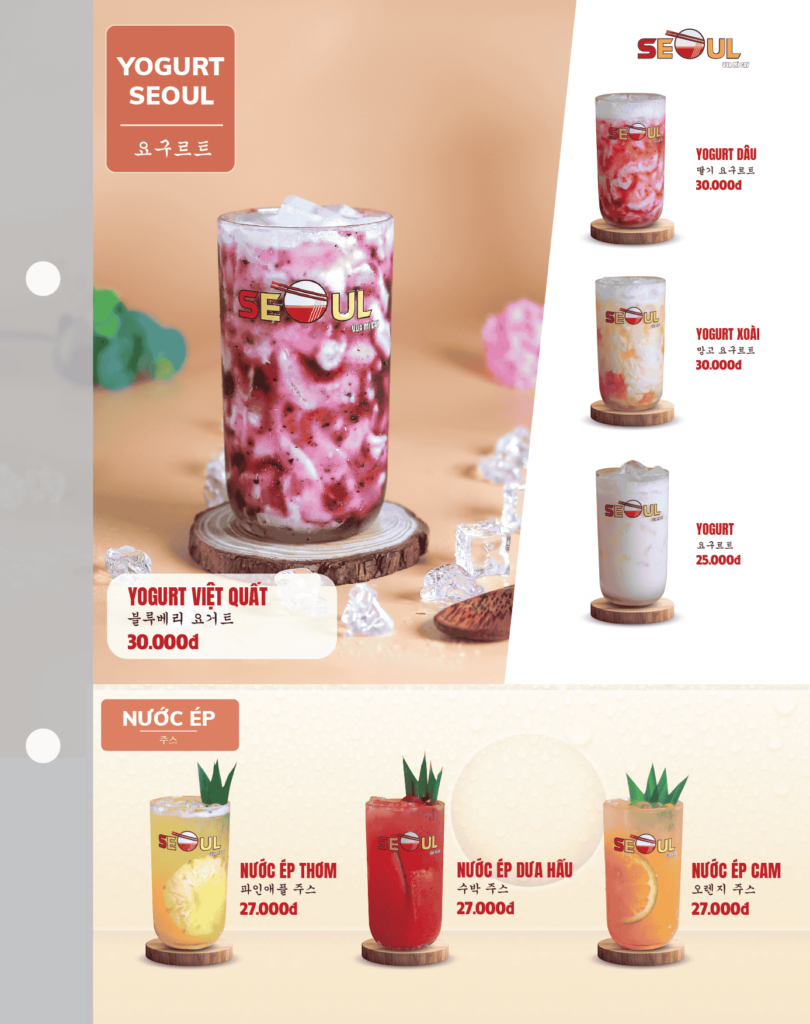 Menu SEOUL Bảo Lộc trang 17