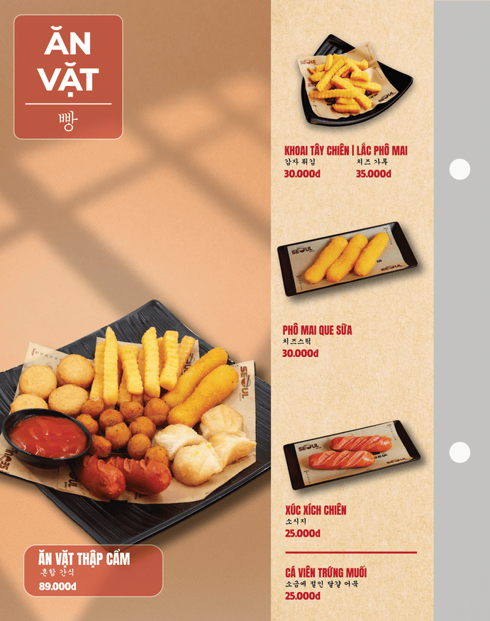Menu SEOUL Rạch Giá trang 13