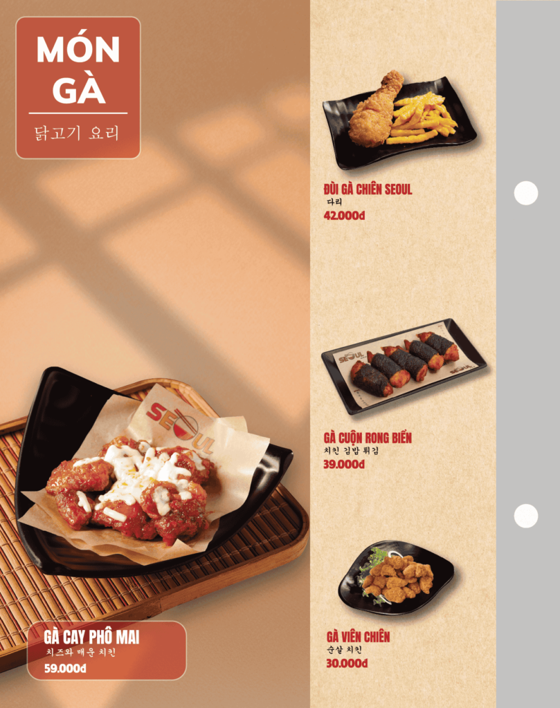 Menu SEOUL Tân Kiên trang 11