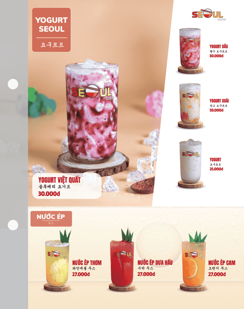 Menu SEOUL Tân Kiên trang 16