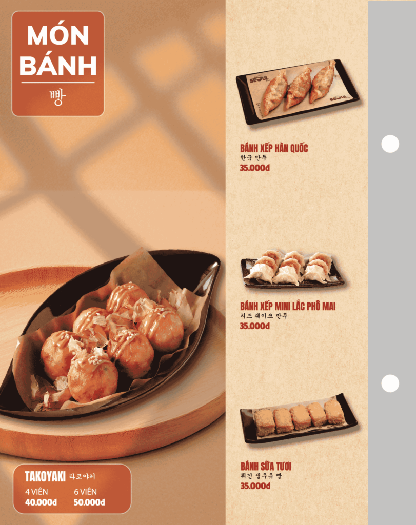 Menu SEOUL Tân Sơn Nhì trang 7