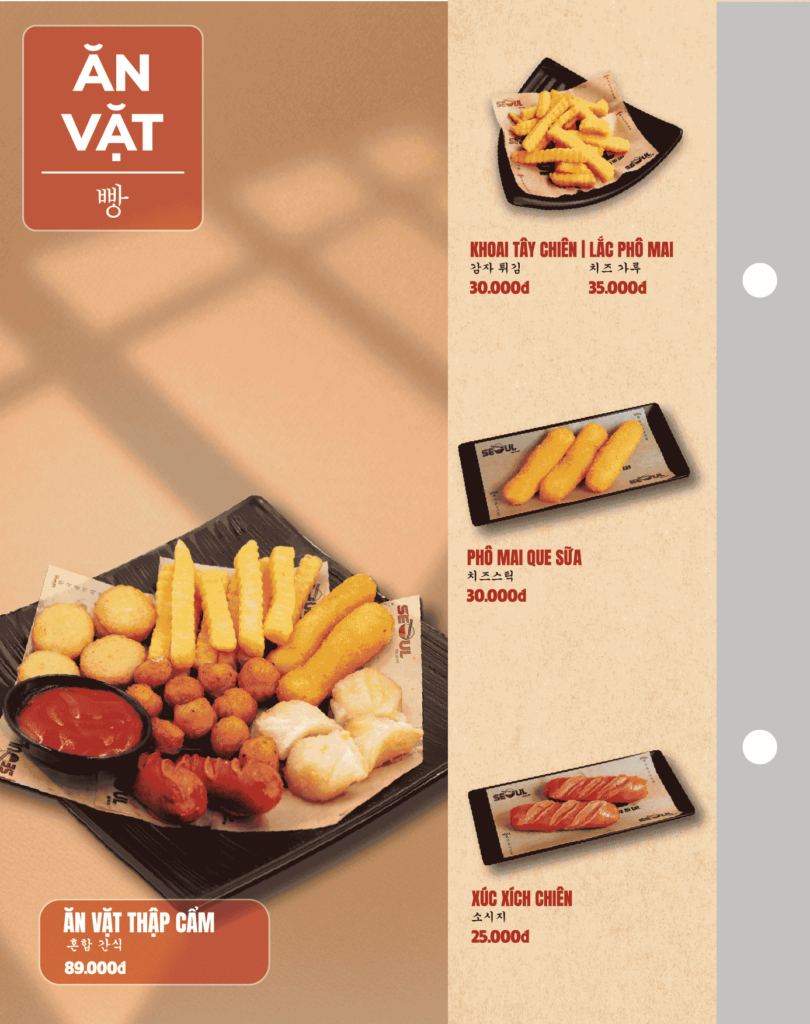 Menu SEOUL Tân Sơn Nhì trang 13