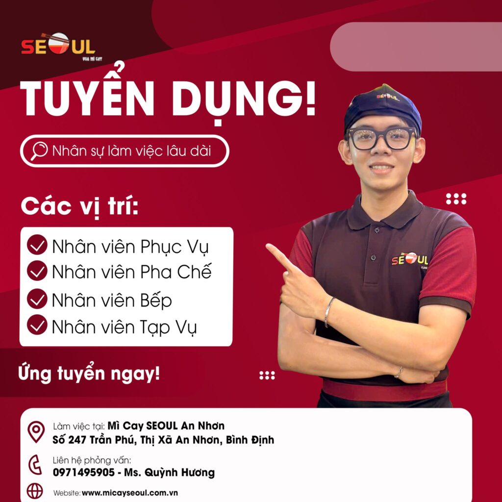 SEOUL AN NHƠN TUYỂN DỤNG