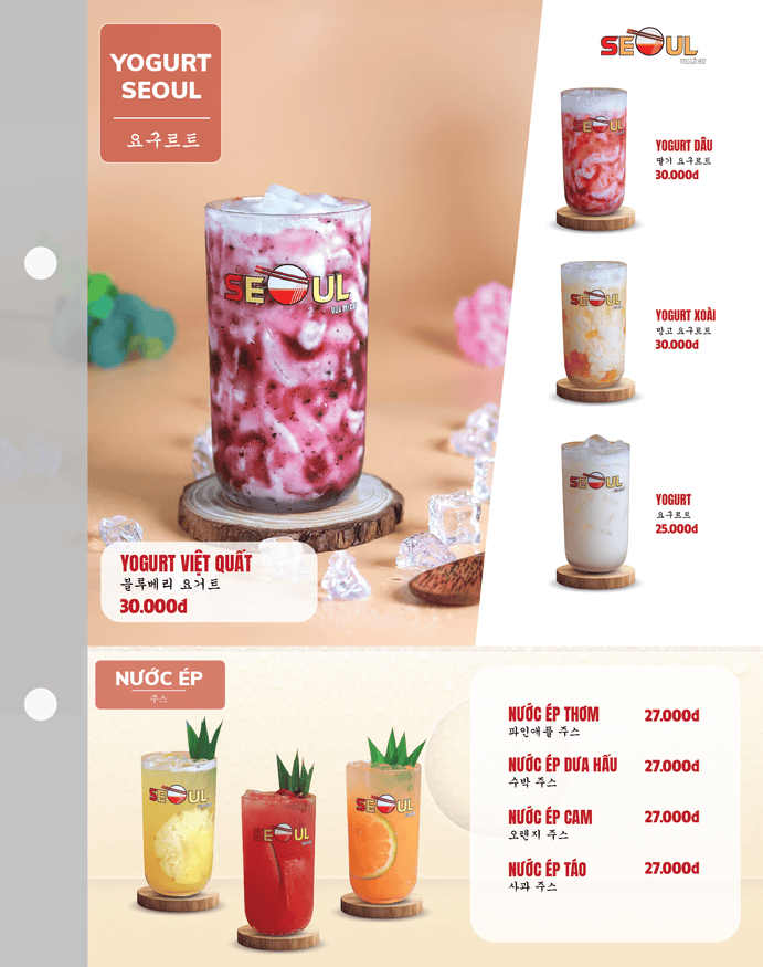 Menu SEOUL Âu Cơ trang 16