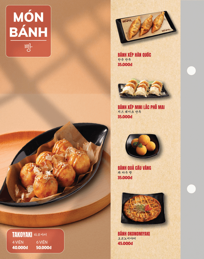 Menu SEOUL Đồng Xoài trang 7