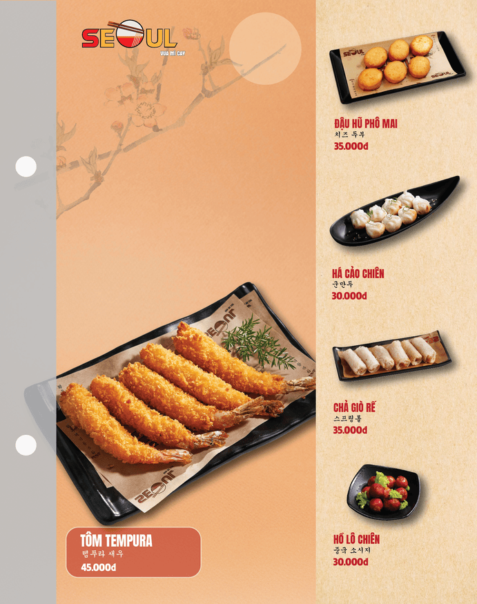 Menu SEOUL Đồng Xoài trang 14