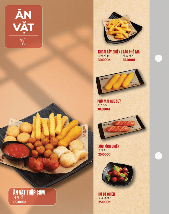 Menu SEOUL Chiêu Liêu trang 13