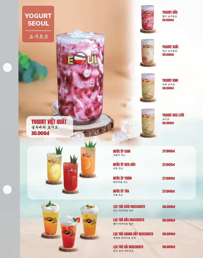 Menu SEOUL Chiêu Liêu trang 16