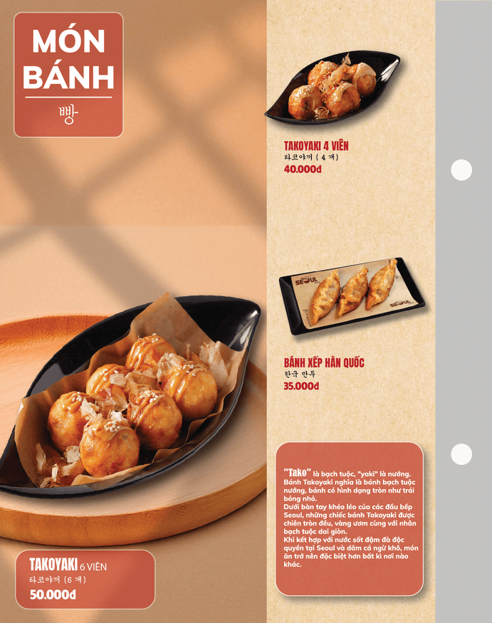 Menu SEOUL Trà Vinh trang 7