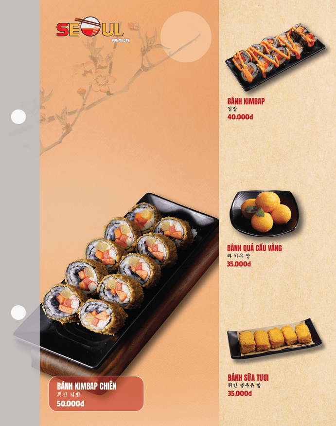 Menu SEOUL Trà Vinh trang 8
