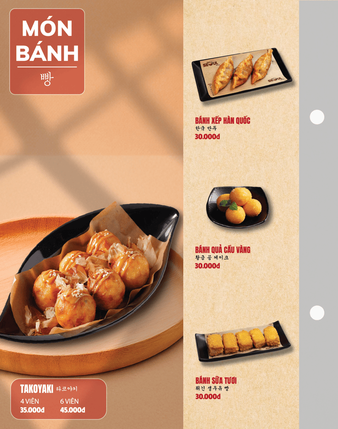 Menu SEOUL Gia Kiệm trang 8