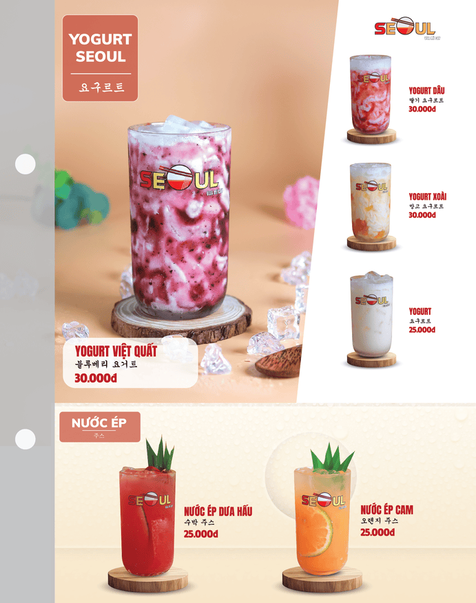 Menu SEOUL Gia Kiệm trang 17
