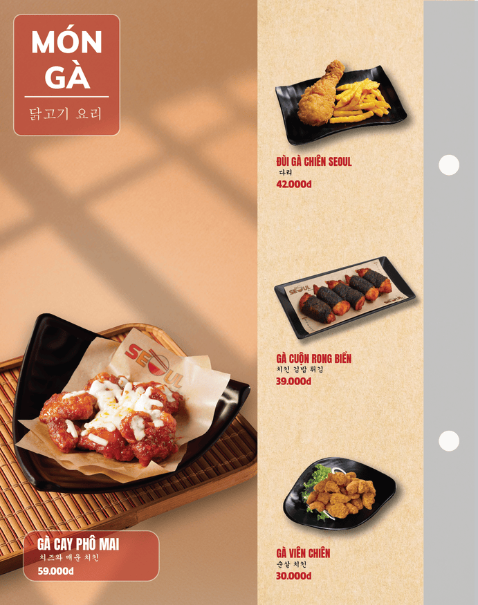 Menu SEOUL Hà Huy Giáp trang 11