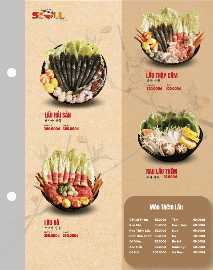 Menu SEOUL Thủ Đức-111 Hiệp Bình trang 6
