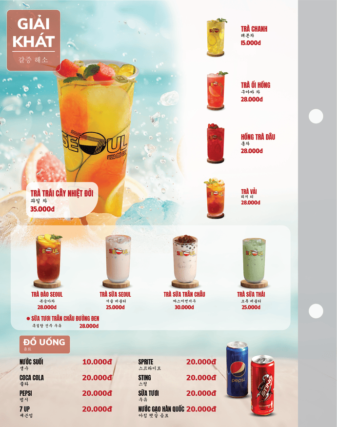 Menu SEOUL Thủ Đức-111 Hiệp Bình trang 15