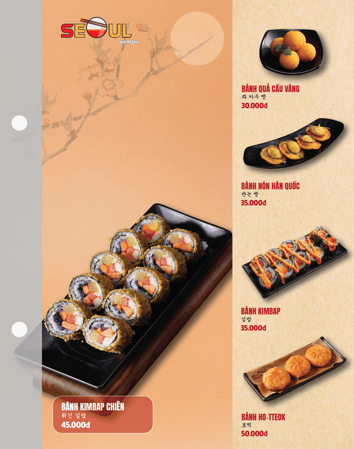 Menu SEOUL Hồng Ngự trang 8