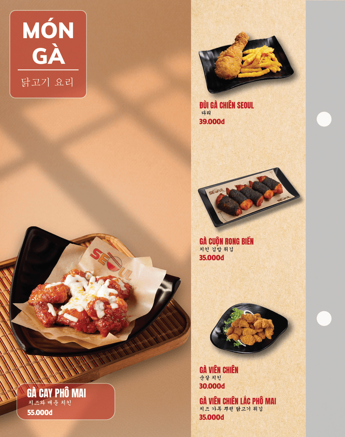 Menu SEOUL Hồng Ngự trang 11