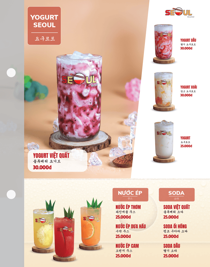 Menu SEOUL Hồng Ngự trang 16