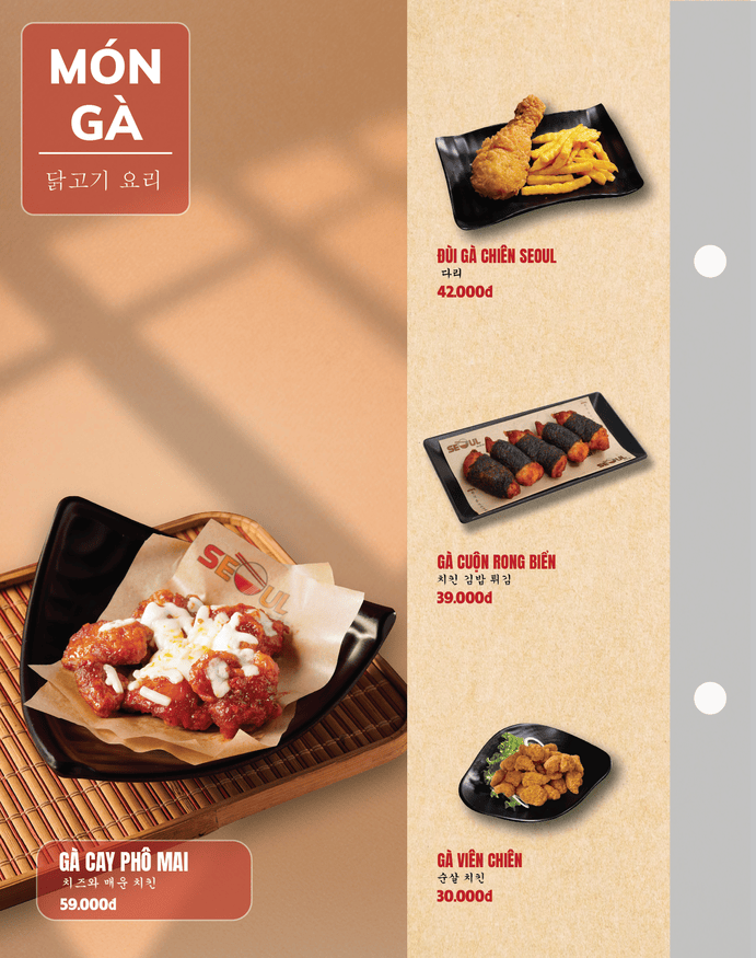 Menu SEOUL Lê Văn Quới trang 11